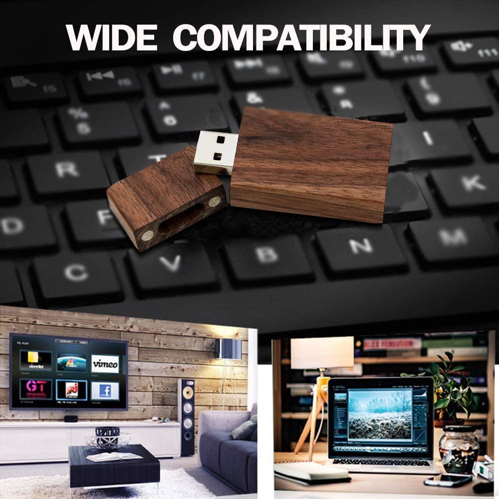 Amazon.co.jp: 木製フラッシュドライブ 128MB (128GB) USB2.0 高速